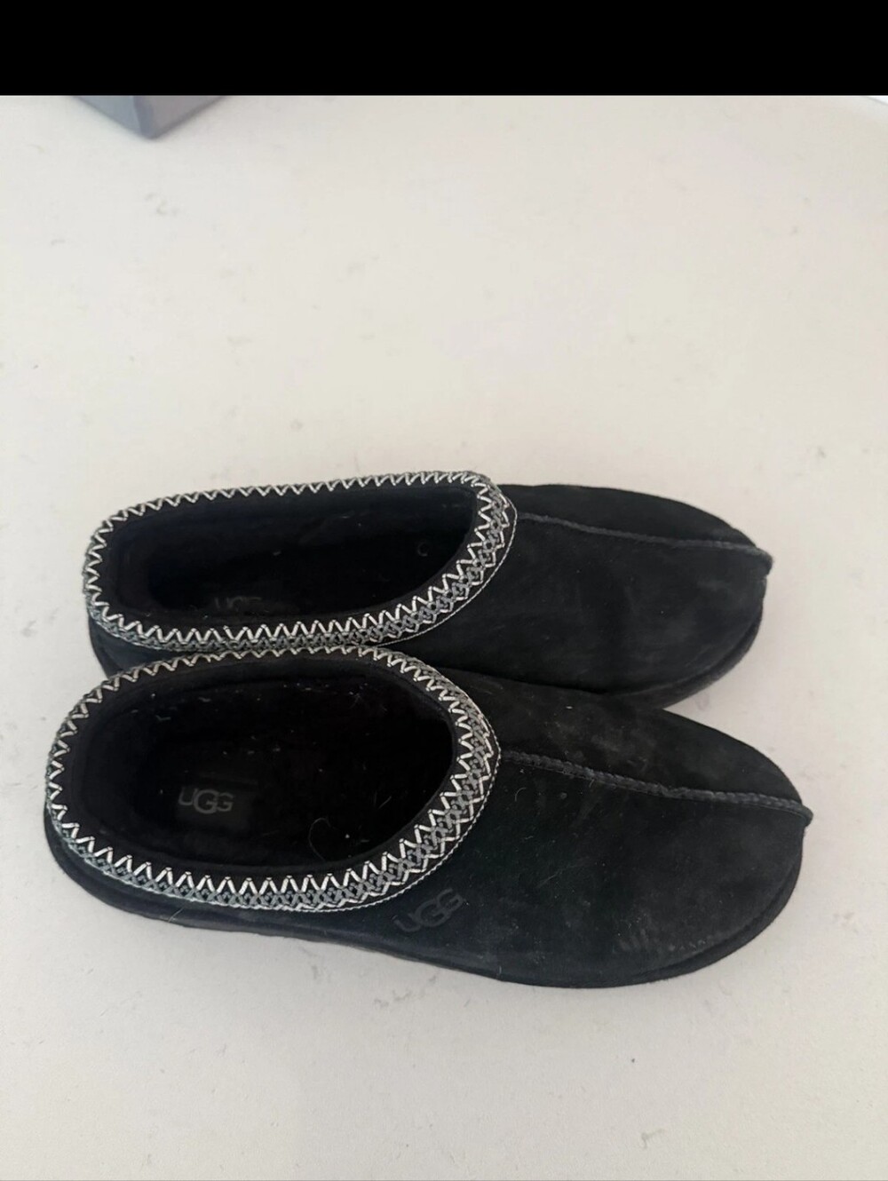 UGG Tasman II Slipper Black Mens Size 11M Excellent Condition